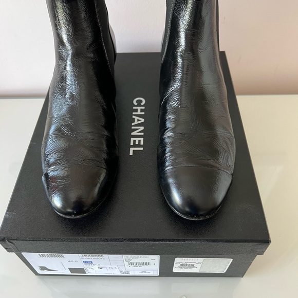 💯 Authentic Chanel Black short boots - Picture 11 of 13